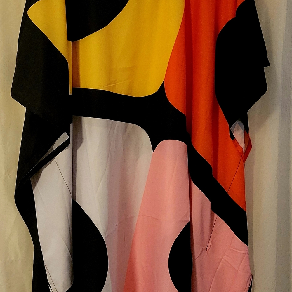 Colorful Abstract Patterned Pullover